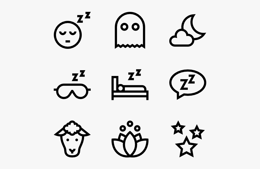 Icon Packs Vector - Black And White Cute Png, Transparent Clipart