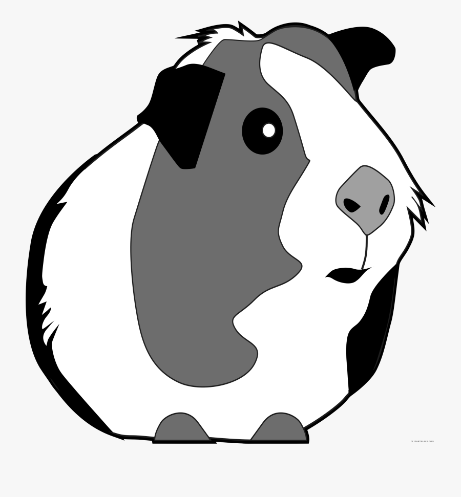 Clip Art Image Royalty Free - Guinea Pig Clipart Black And White, Transparent Clipart