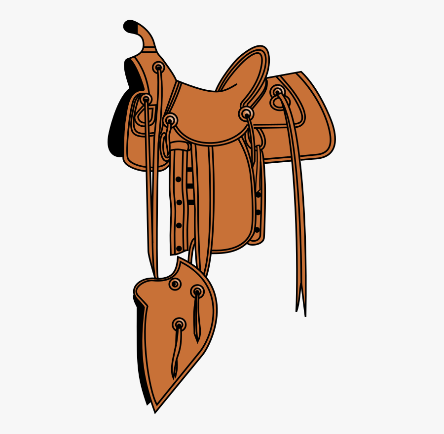 Horse Saddle Png Black And White, Transparent Clipart