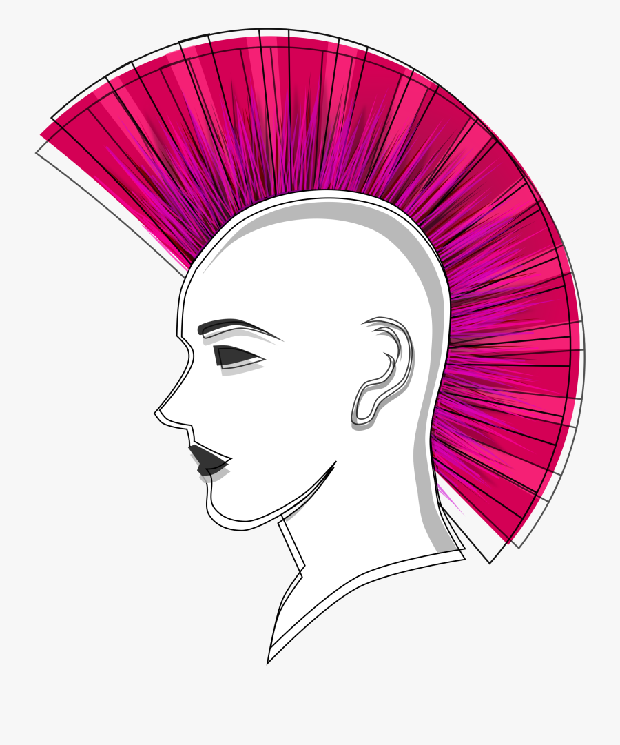 Short Clipart - Punk Head Png, Transparent Clipart