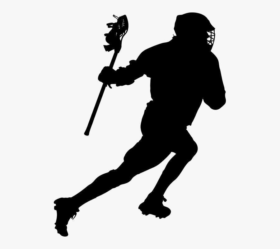 Black And White Lacrosse Player , Free Transparent Clipart - ClipartKey