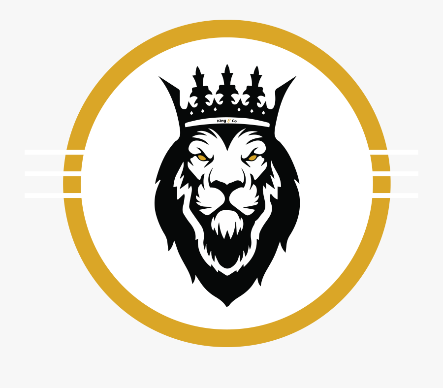 Clip Art King Co Studio Calgary - Lion With Crown Logo Png, Transparent Clipart