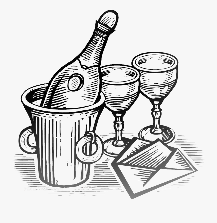 Champagne Bottle Drawing , Free Transparent Clipart - ClipartKey