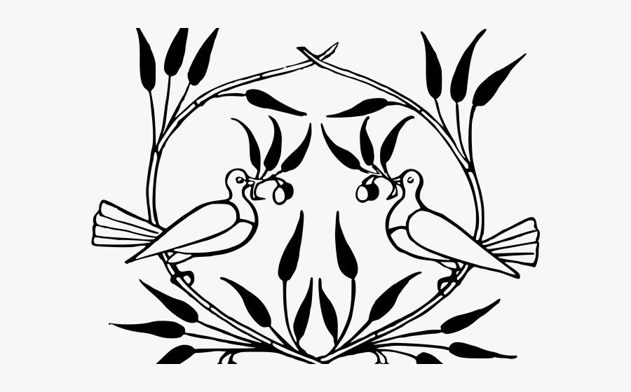 White Dove Clipart Olive Branch - 6 Elements Of Art Drawing, Transparent Clipart