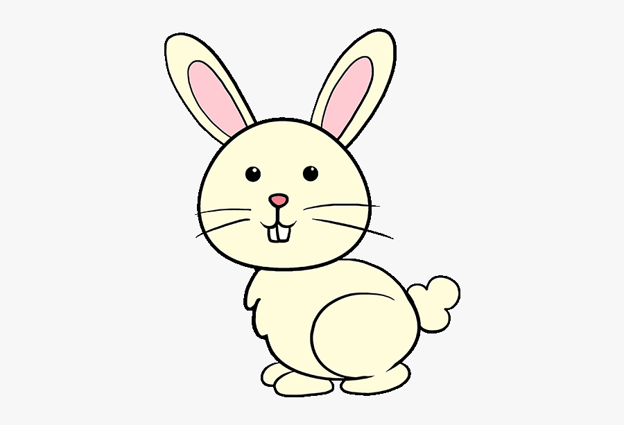 How To Draw Bunny - Rabbit 2d Drawing, Transparent Clipart