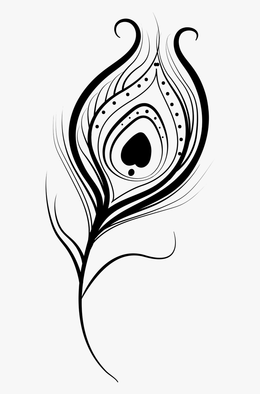 feather peacock vector isolated png image peacock feather png black and white free transparent clipart clipartkey feather peacock vector isolated png