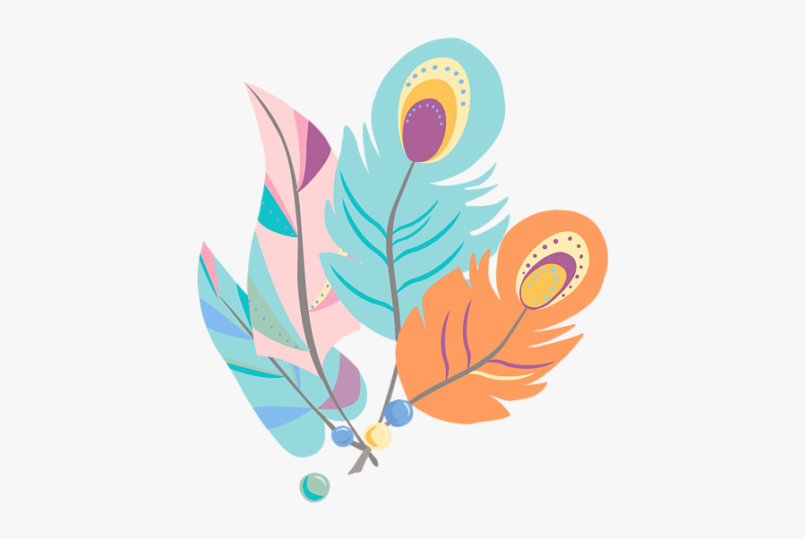 Boho Feather Png, Transparent Clipart