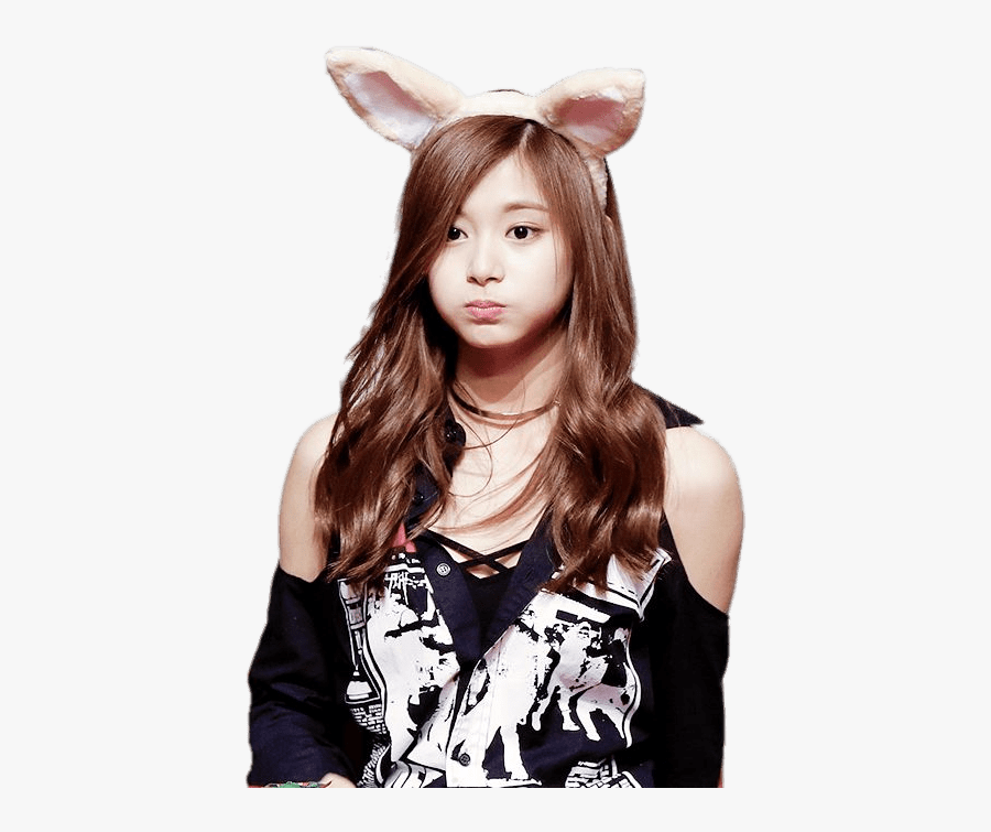 Twice Tzuyu Bunny Ears - Twice Antes Do Debut, Transparent Clipart