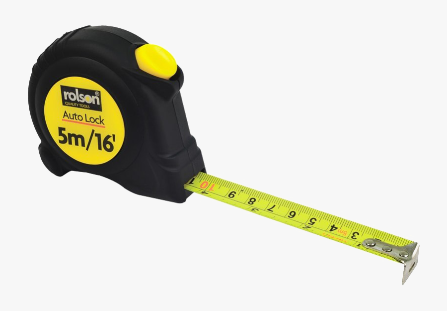 Measure Tape Png Hd Quality - Rolson Tape Measure 5m, Transparent Clipart