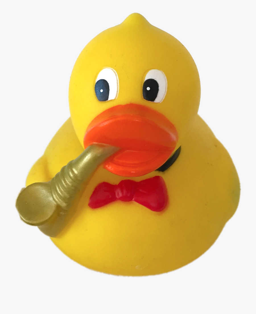 Saxaphone Player Rubber Duck Ducks In The Window - Transparent Pic Of Rubber Duck, Transparent Clipart