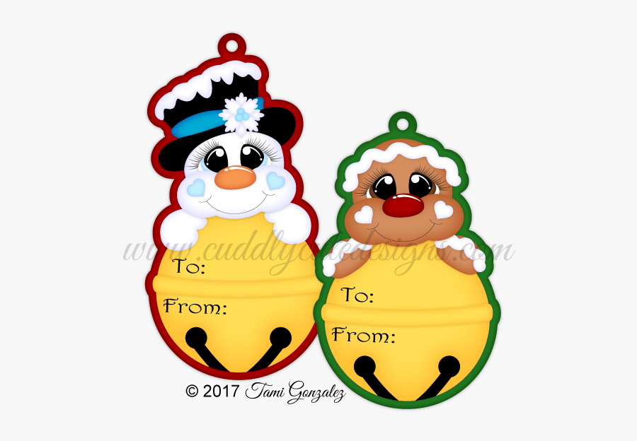 Bell Christmas Tags Clipart, Transparent Clipart