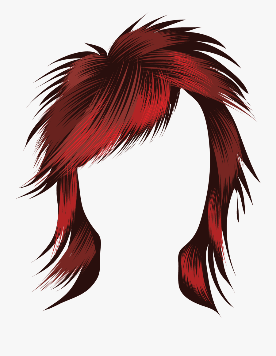 Hair Clipart - Rock Star Hair Clipart, Transparent Clipart