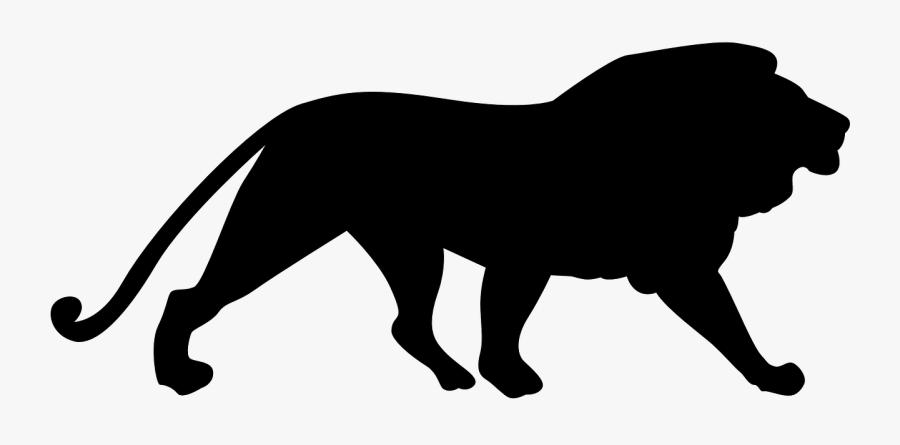 Transparent Africa Clipart Simple - Lion Silhouette Svg, Transparent Clipart