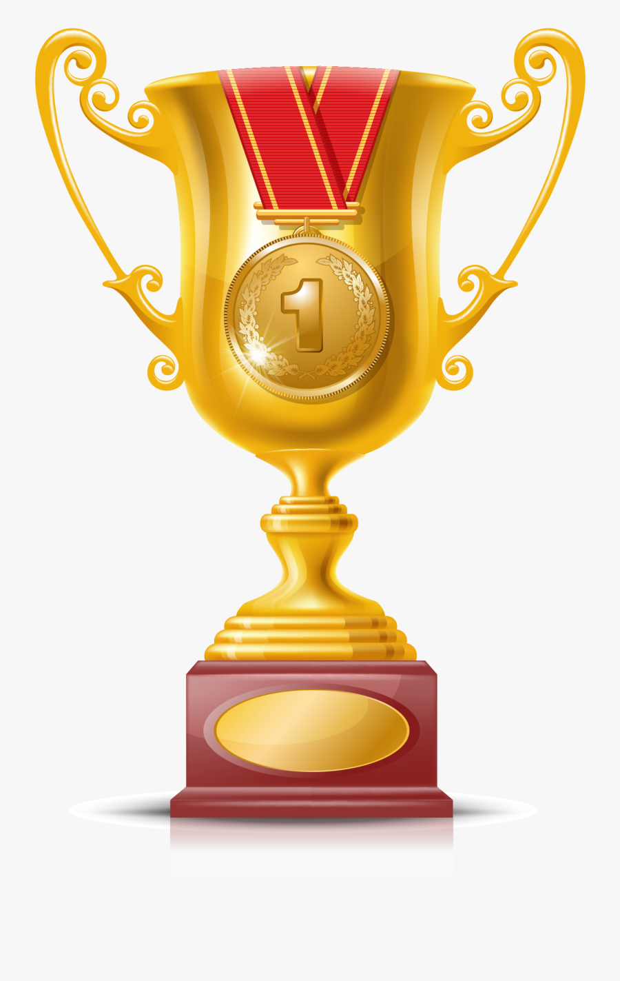 Trophy, Gold Medal, Medal, Yellow Png Image With Transparent - Trophy With Medal Clipart, Transparent Clipart