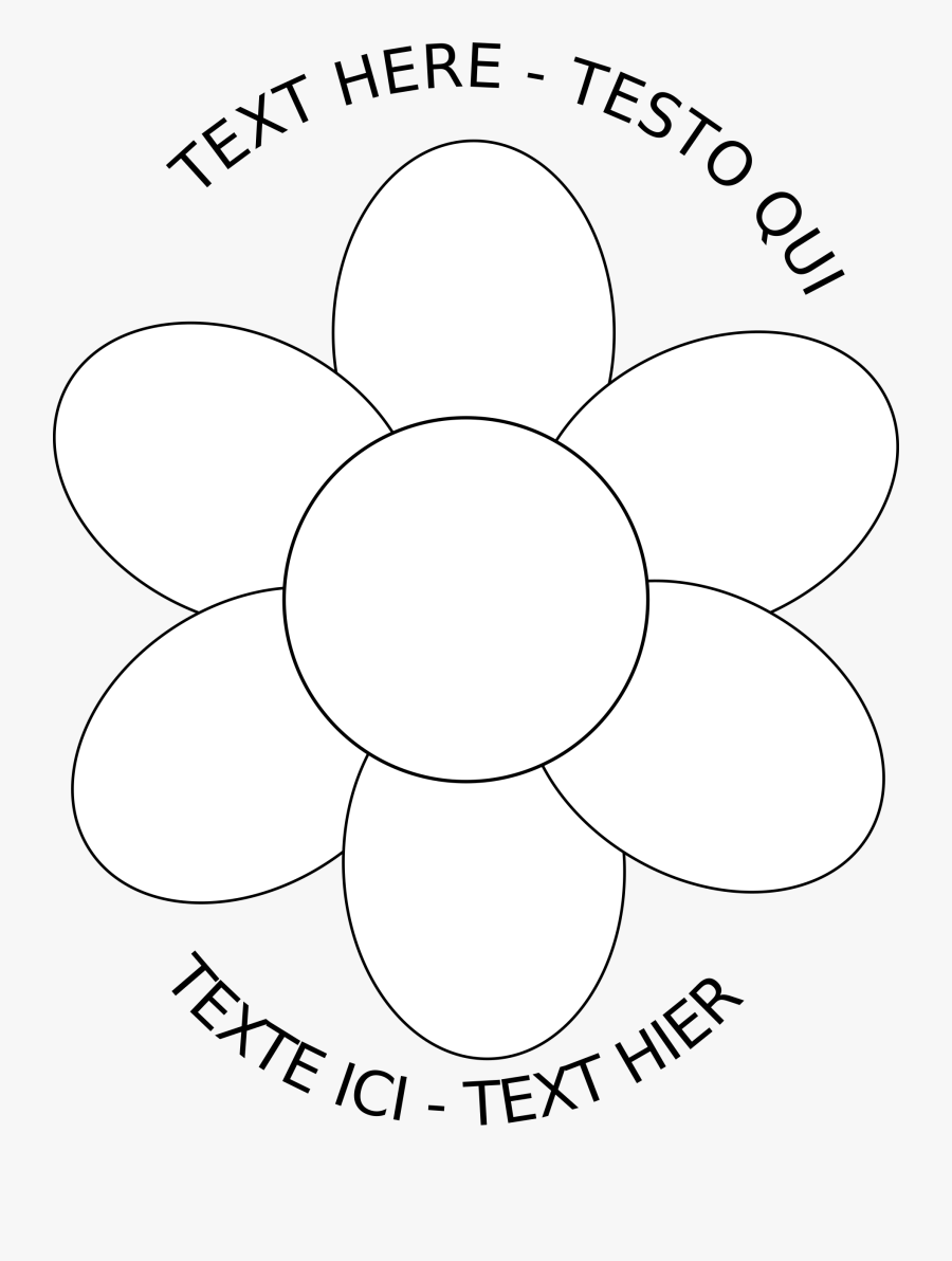 Flower Outline For Kids Banner Library Library - Mothers Day Flower Template, Transparent Clipart