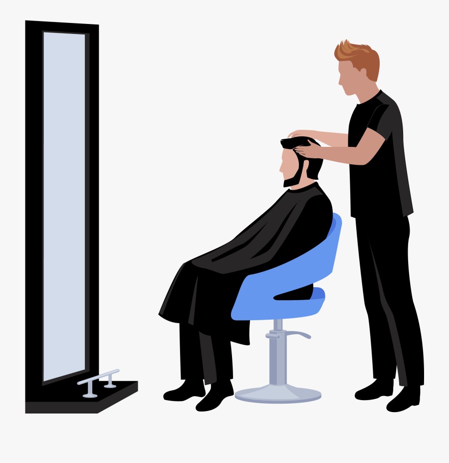 Beauty Parlour Euclidean Vector Hairdresser Hairstyle - Hair Care, Transparent Clipart