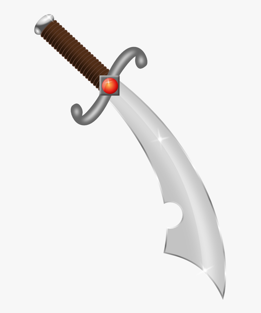 Scimitar Redone - Sword Clipart, Transparent Clipart