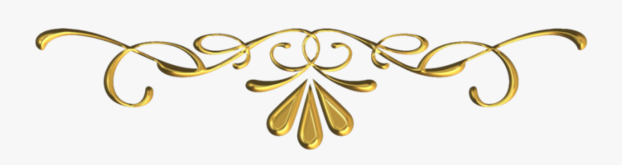 Scroll Work Clip Art Of Gold Pictures To Pin On Pinterest - Gold Swirl Border Png, Transparent Clipart