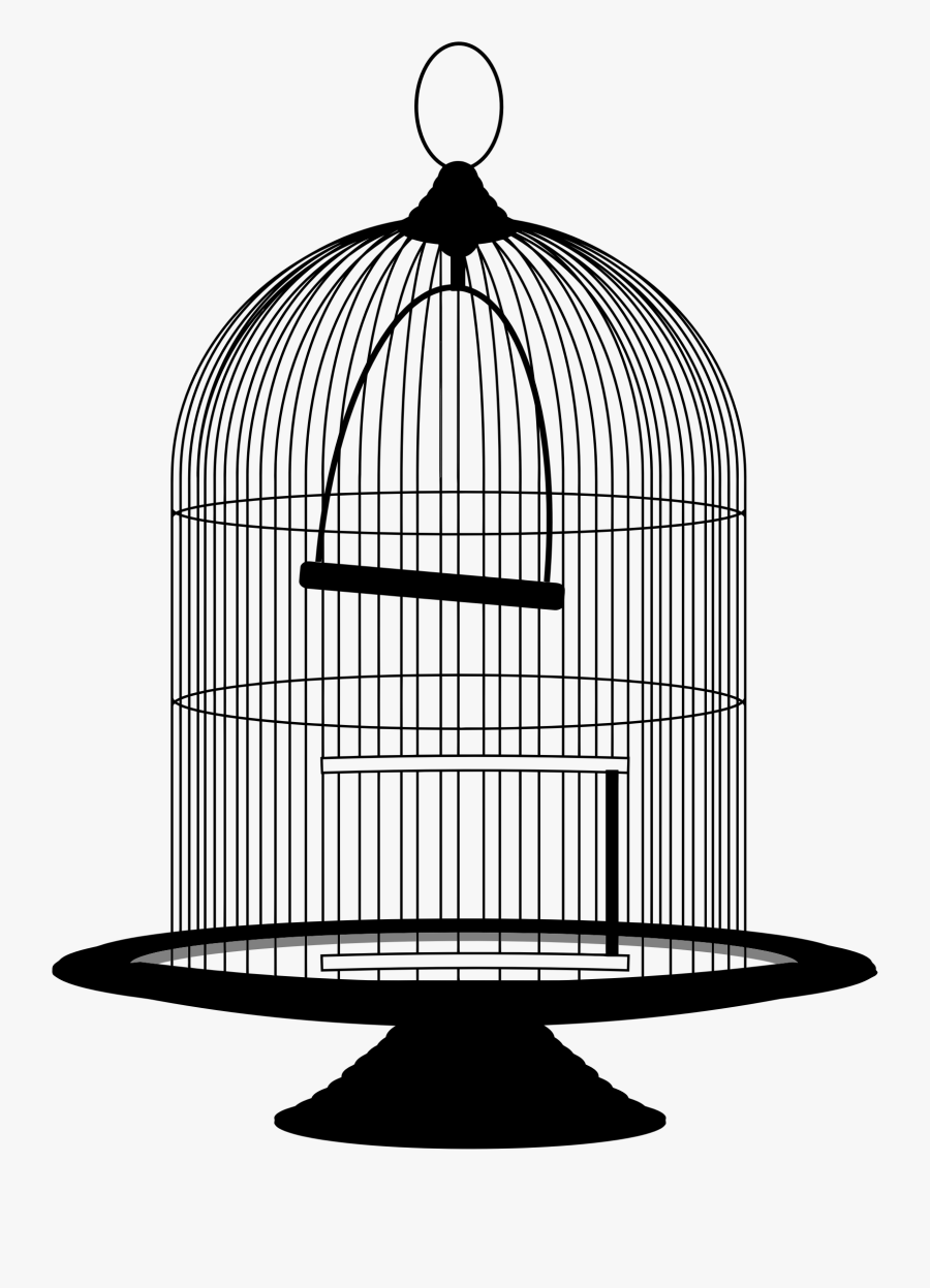 Vintage Victorian Birdcage - Bird Cage Clipart Black And White, Transparent Clipart