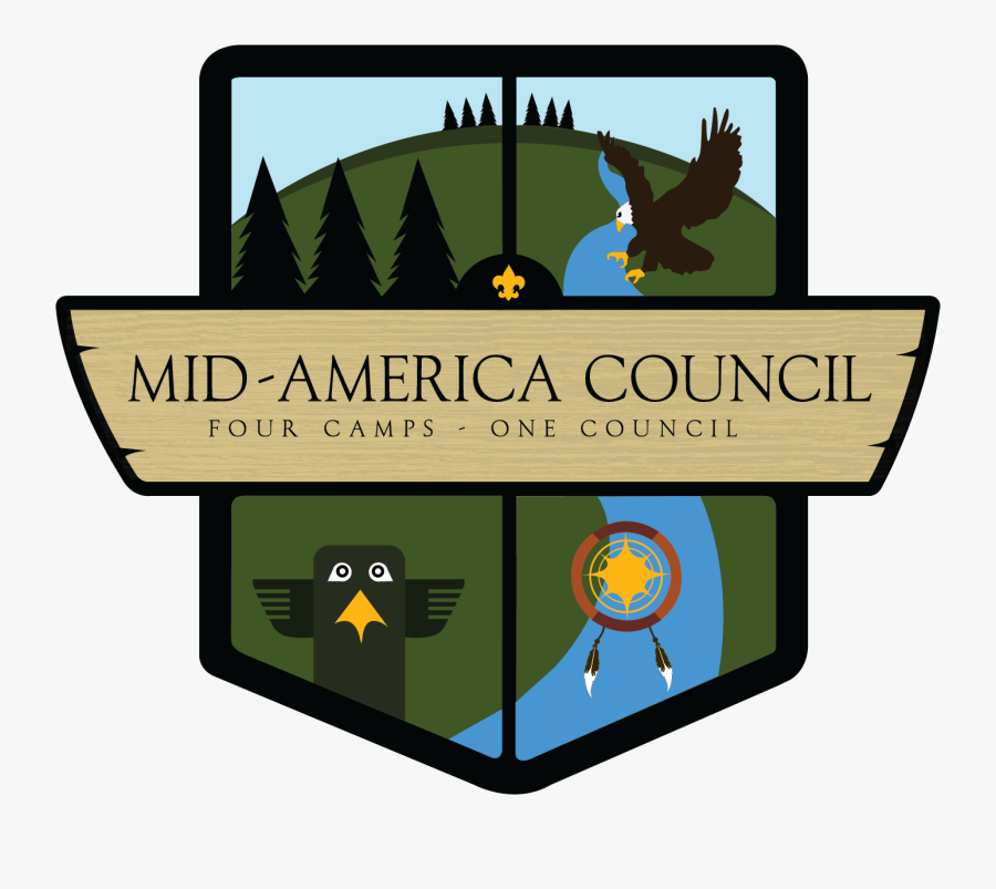 Boy Scouts Of America Mid America Council Logo, Transparent Clipart