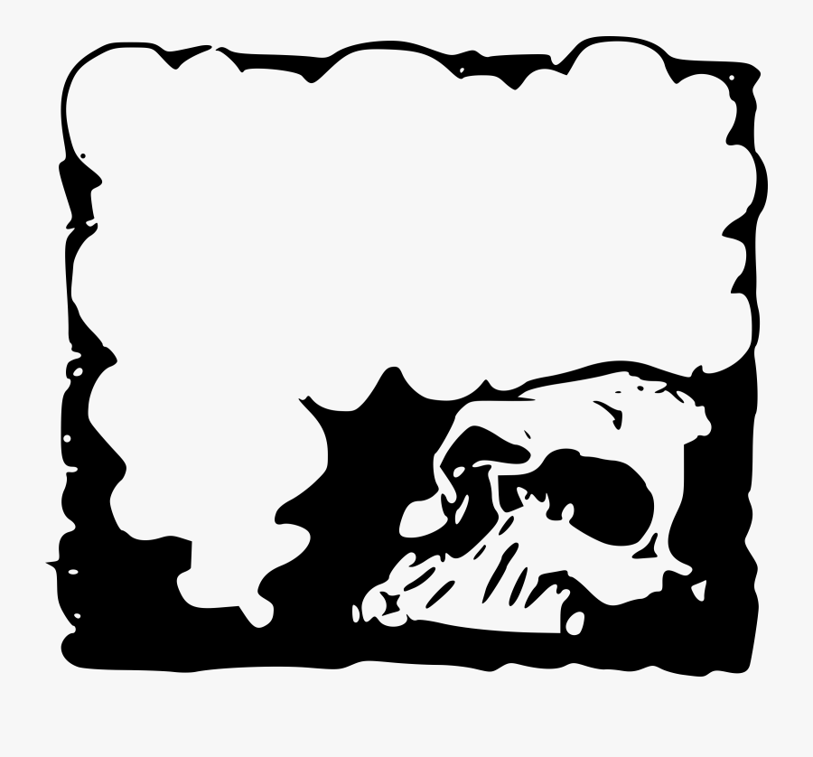 Transparent Halloween Border Clipart - Png Frame Skulls, Transparent Clipart