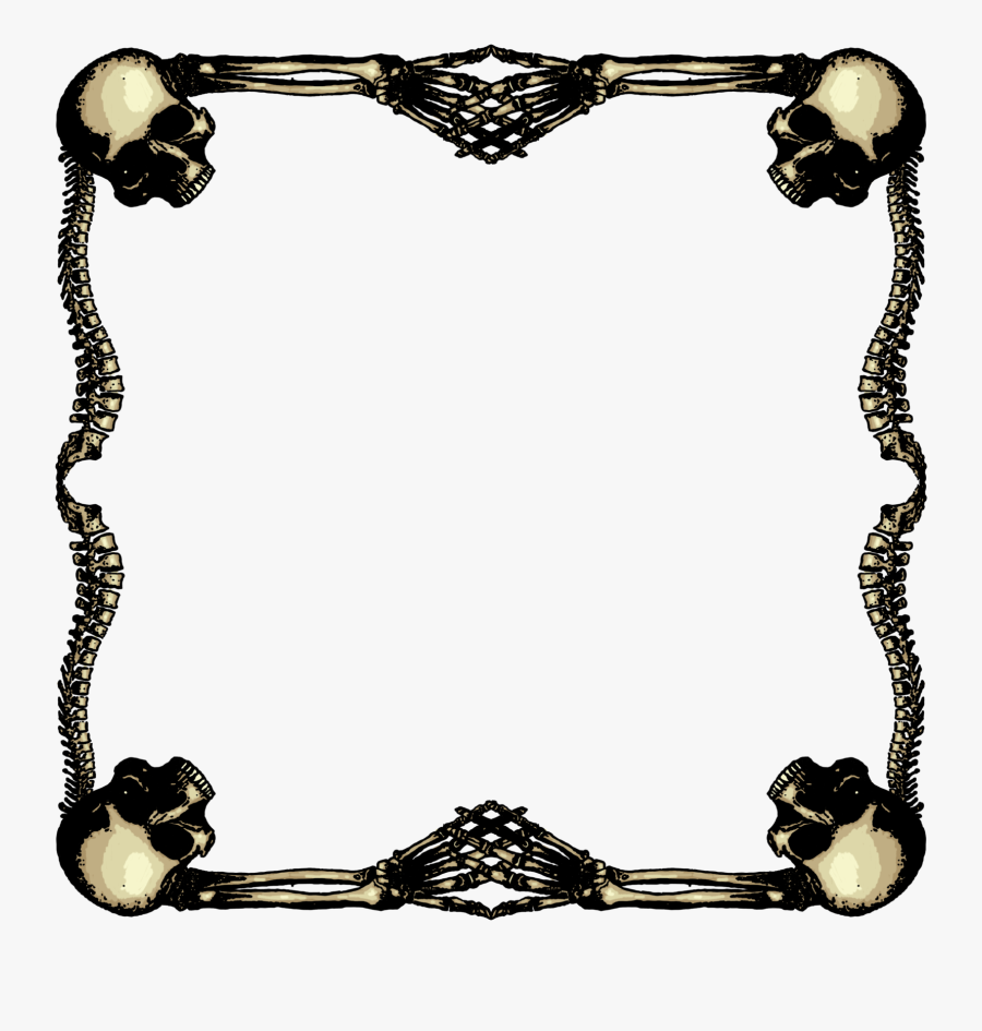 Skull Frame - Skull Picture Frame Transparent, Transparent Clipart