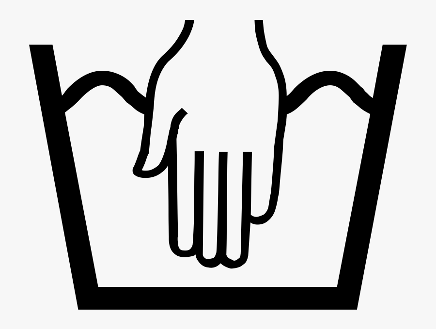 Care Label Png Jpg Library Stock - Hand Wash Only Symbol, Transparent Clipart