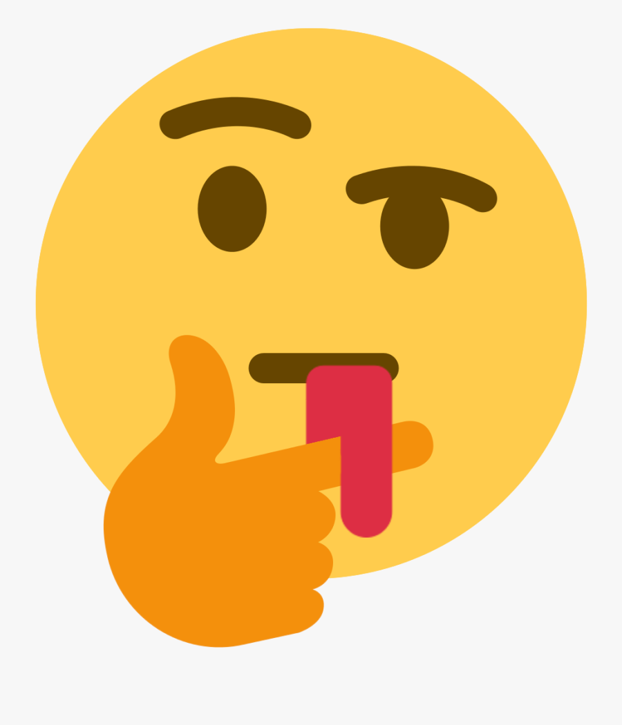 Think Clip Art - Thinking Face Emoji Discord, Transparent Clipart