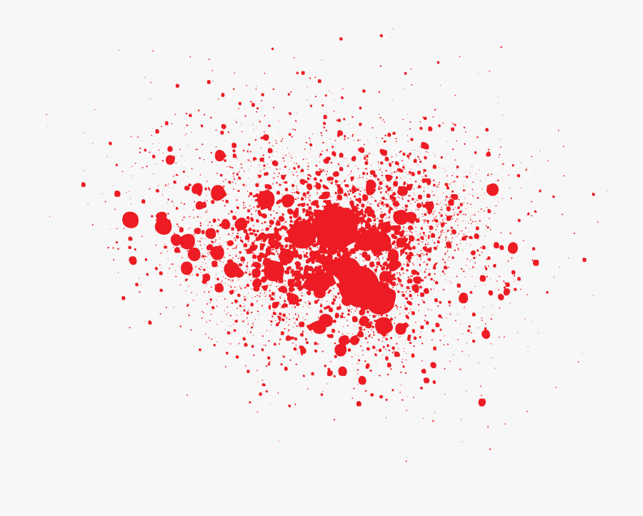 Blood Splatter Film Paint - Transparent Background Red Paint Splatter, Transparent Clipart