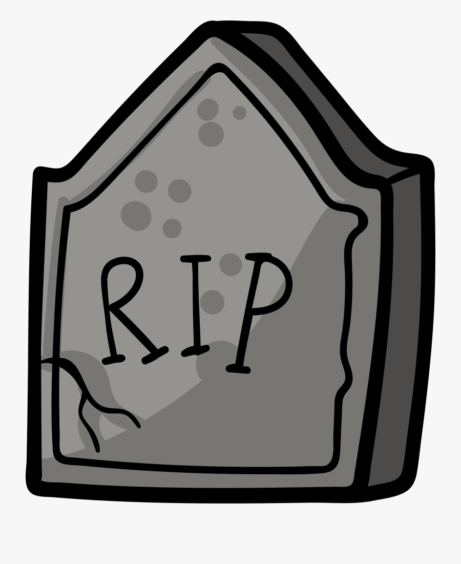 Headstone Grave Drawing Tomb - Cartoon Gravestone Png, Transparent Clipart