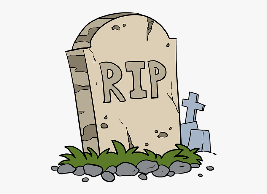 How To Draw Tombstone - Tombstone Drawing Easy, Transparent Clipart