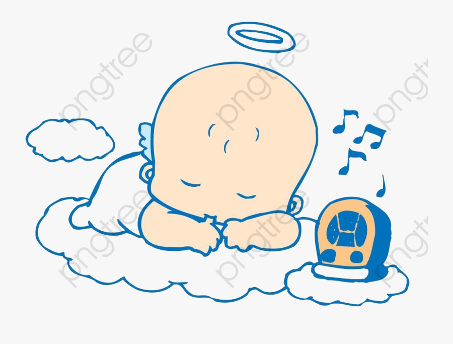 Baby Clipart Sleeping - Baby Sleep Cartoon, Transparent Clipart