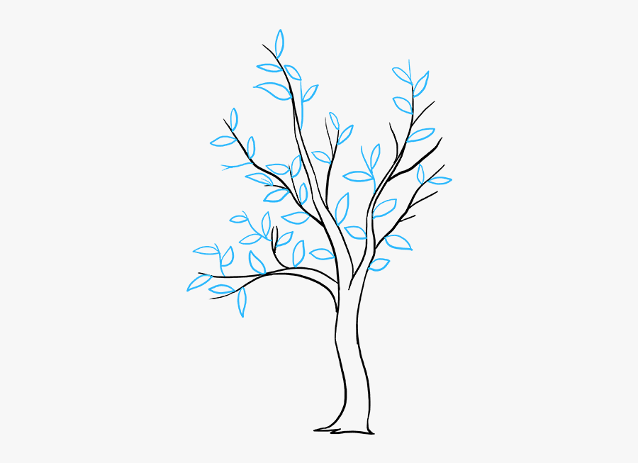 Clip Art How To Draw A Tree Without Leaves - Drawing, Transparent Clipart