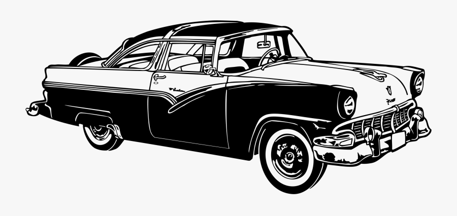 Classic Car Auto Show Vintage Car Clip Art - Classic Car Silhouette Png, Transparent Clipart