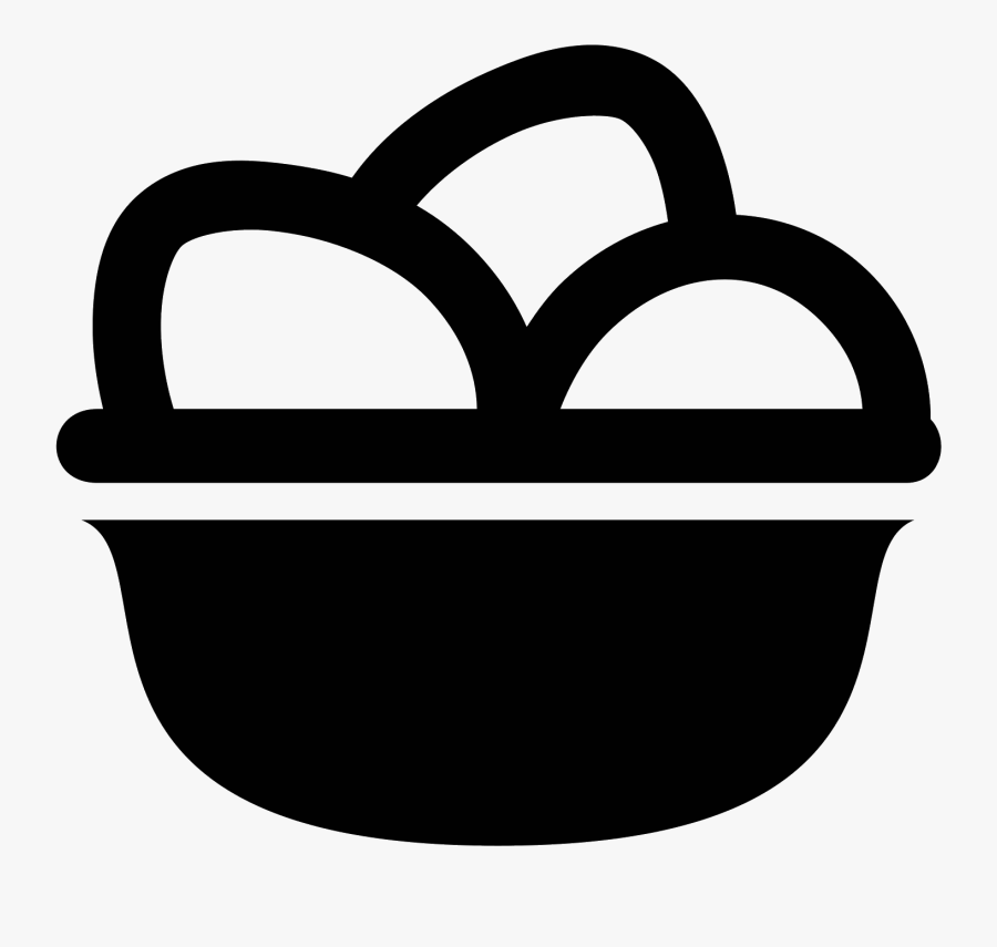 Easter Eggs Icon - Egg In Basket Icon, Transparent Clipart