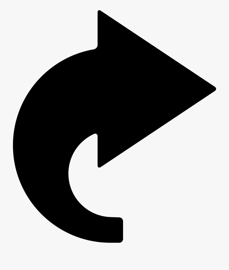 Font,symbol,logo,clip Art,black And White,arrow,graphics - Strzałka Wygięta Png, Transparent Clipart