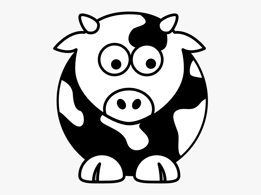 Black And White Cows Clipart, Transparent Clipart