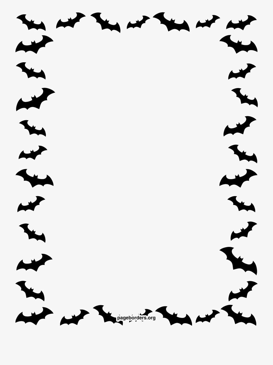 Halloween Paper Jack O Lantern Clip Art - Bat Border Clip Art, Transparent Clipart