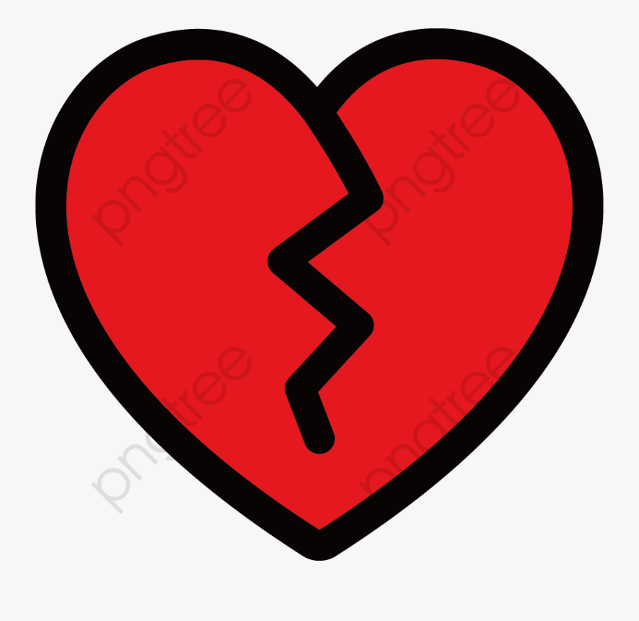 Broken Heart - Love Color Icon Png, Transparent Clipart