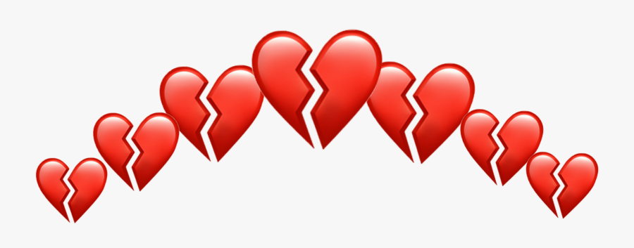 Transparent Broken Heart Clipart - Broken Heart Crown Png, Transparent Clipart