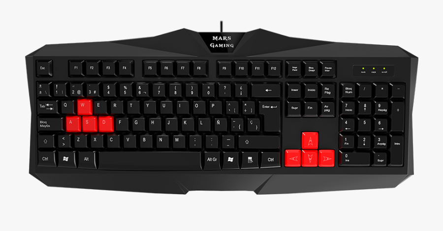 Clip Art Mak Gaming Mars - Computer Keyboard, Transparent Clipart