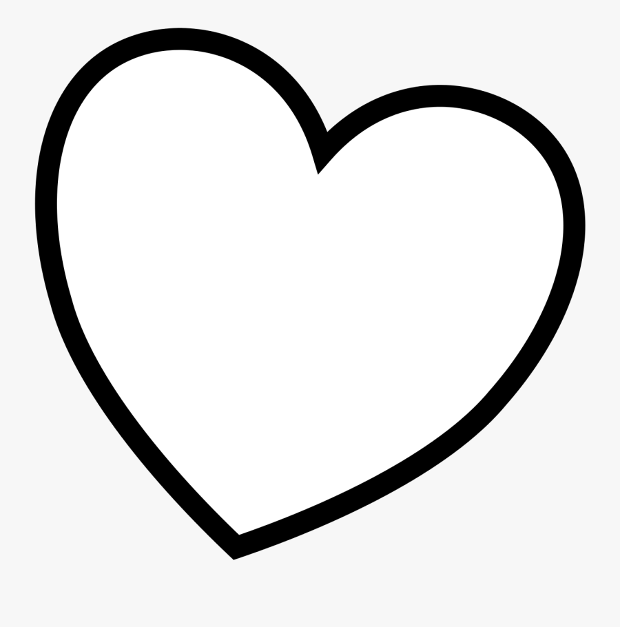 Heart Clip Art Coloring Pages - Valentines Day Coloring Hearts, Transparent Clipart