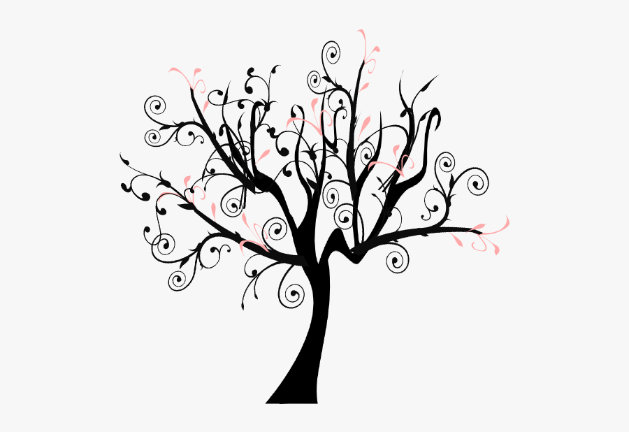 Branch Vine Swirl Tree Svg Clip Arts - Family Tree No Background, Transparent Clipart