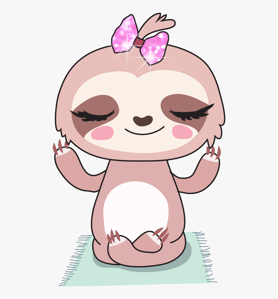 Sloth Yoga Clipart, Transparent Clipart