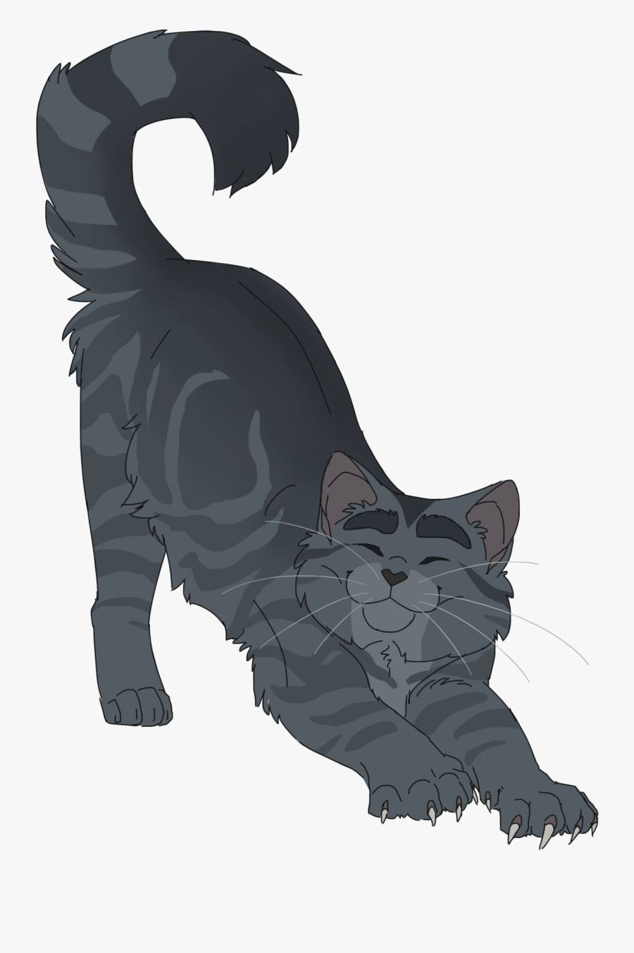Warrior Cats Designs - Graystripe Warrior Cat Drawings, Transparent Clipart