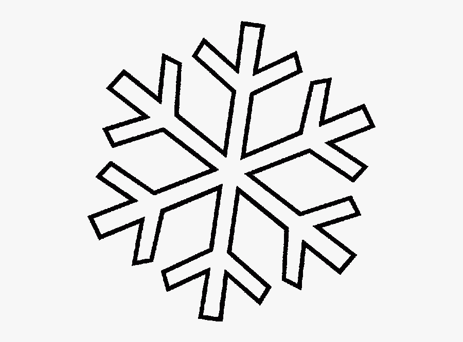 Transparent Snow Flake Clipart - Printable Colouring Pages Christmas Snowflake, Transparent Clipart