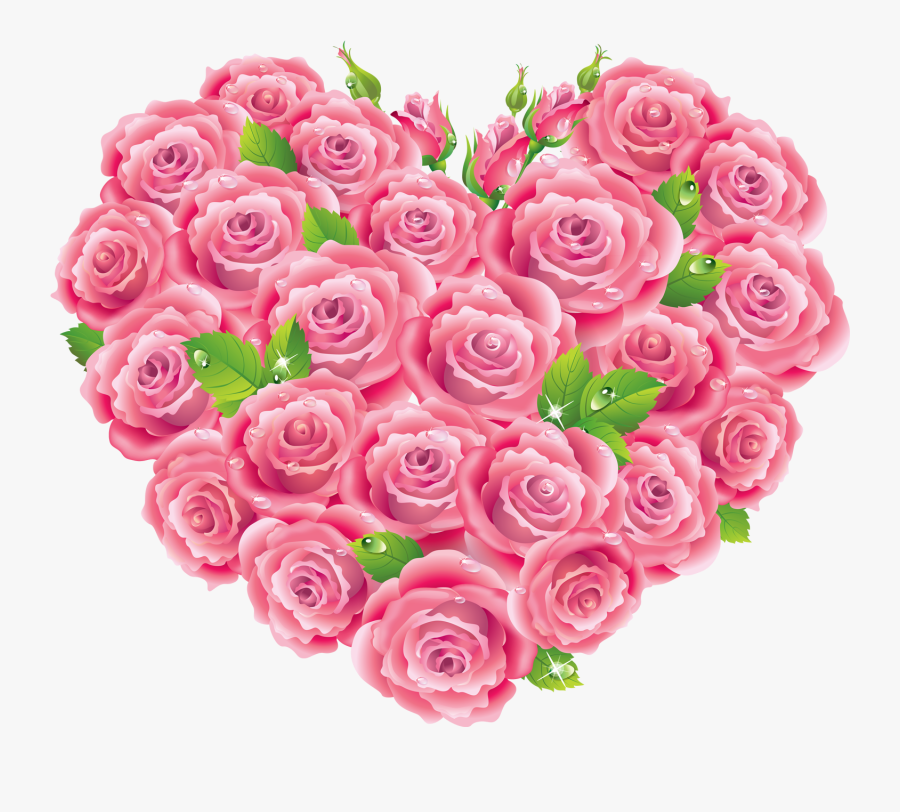 Hearts And Roses Clipart Clipart Collection Heart Candy - Clipart Pink Roses, Transparent Clipart