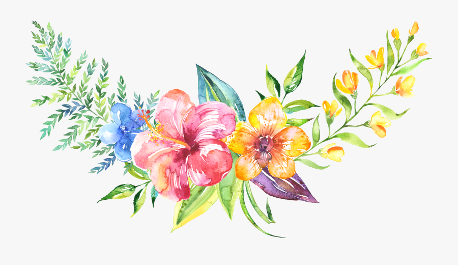 Paint Flower Bouquet Png Clipart , Png Download - Png Hd Painting Background, Transparent Clipart