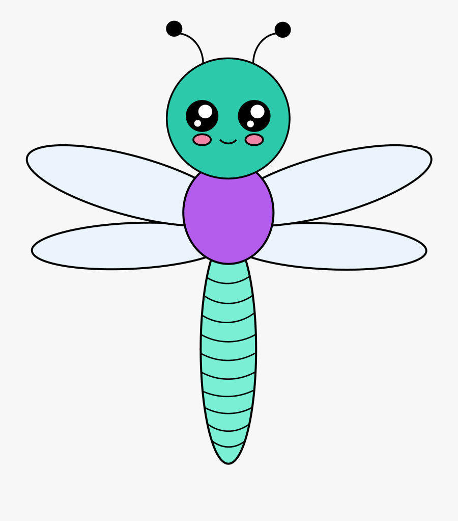 Free Cute Dragonfly - Net-winged Insects, Transparent Clipart