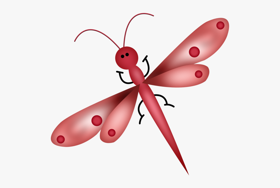 Dragonfly Red Color Clipart, Transparent Clipart